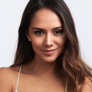 Foto 4 | Set de Joyería para Mujer Iniciales LuckyLy Yara Collar y Aretes Baño de Oro Rosa 18K Letra M