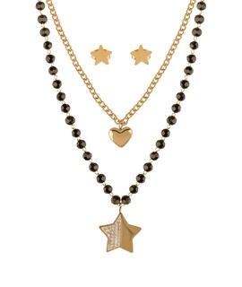 Foto 1 | Collar con Aretes Joyas Plafer de Acero Inoxidable