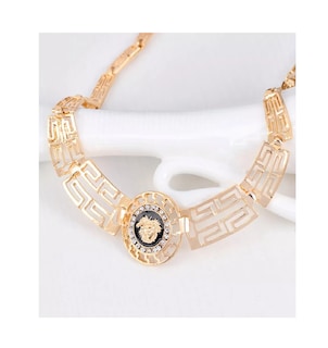 Foto 4 | Collar + Aretes + Anillo + Pulsera de Bisutería color Dorado para Mujer