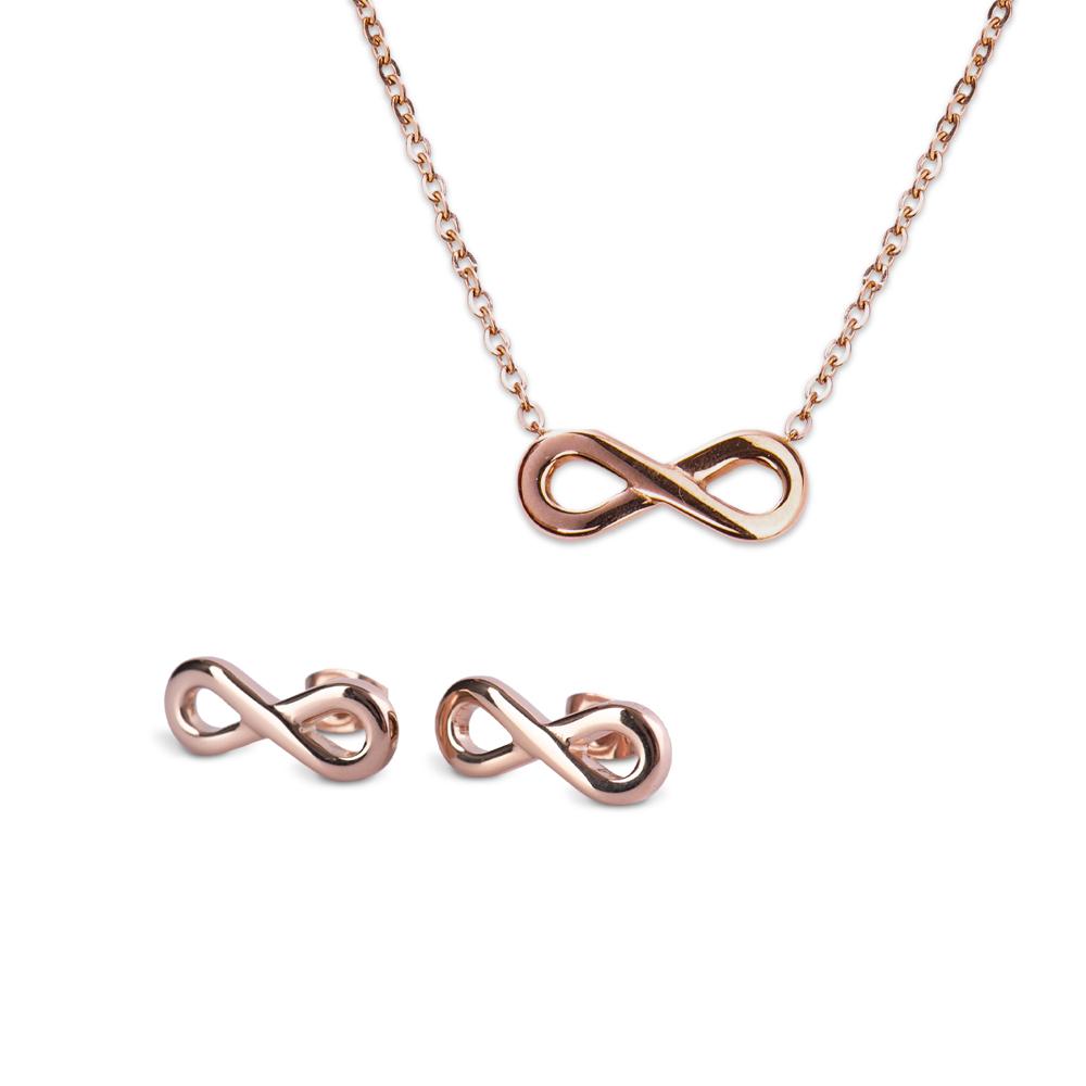 Foto 1 | Juego De Joyería Para Mujer, Aretes Y Collar Infinito Luckyly, Modelo Eva