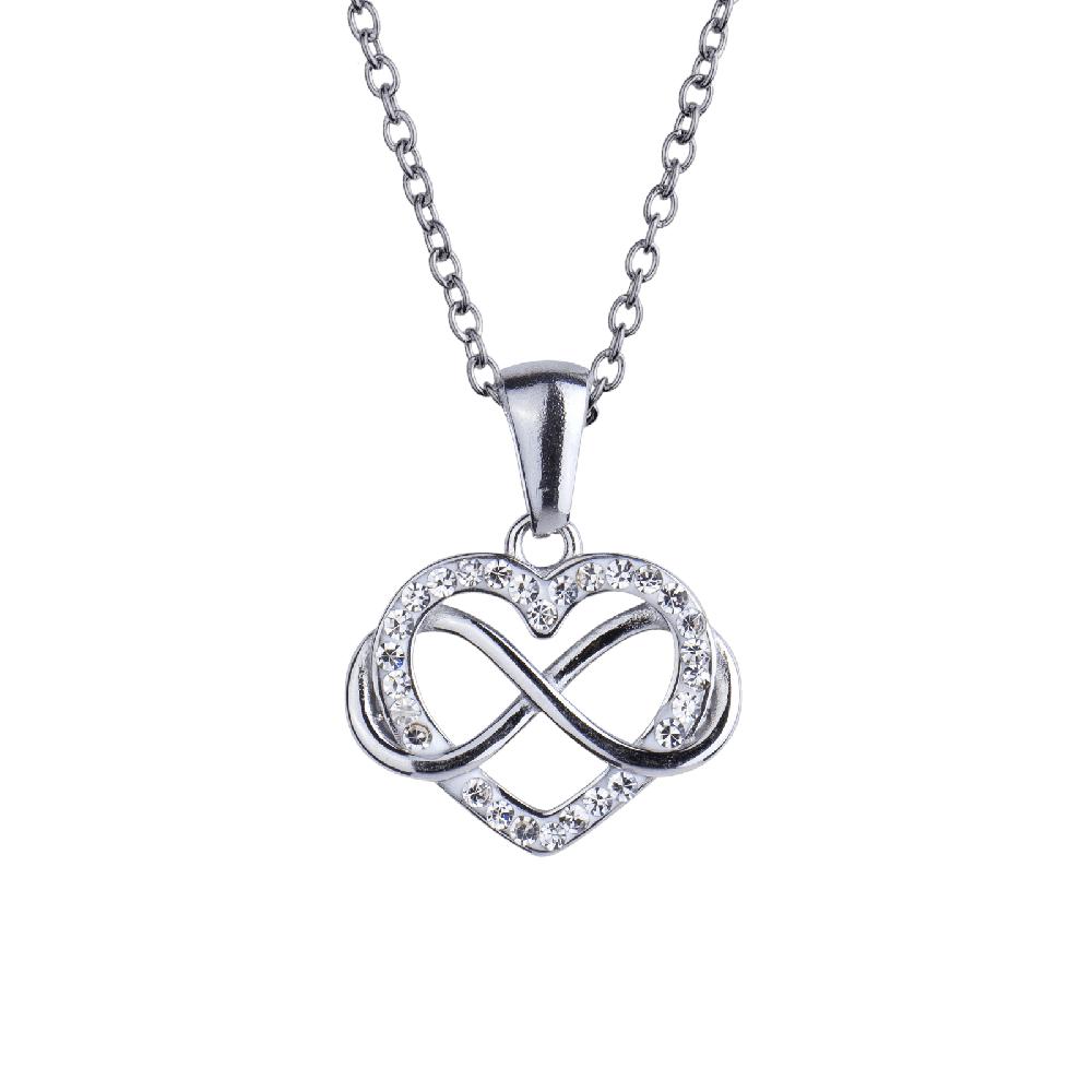 Foto 2 | Juego De Joyería Para Mujer, Aretes Y Collar Corazón Infinito Luckyly, Modelo Natty