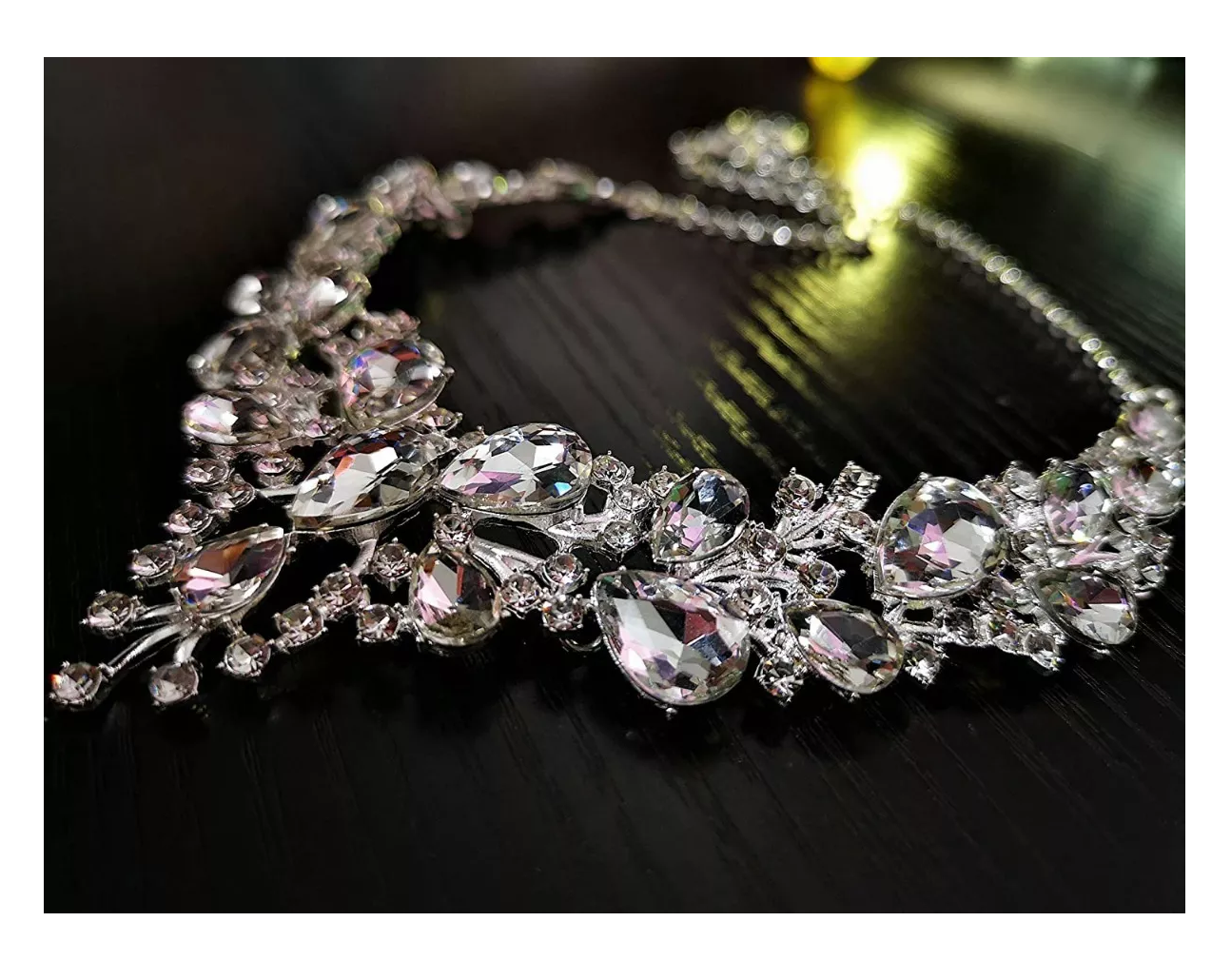 Foto 2 | Conjunto De Joyas Para Mujer Collar Y Aretes Y Pulsera Color Plata