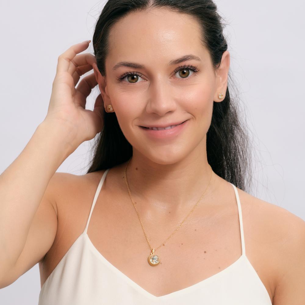 Foto 5 pulgar | Set Joyería Mujer Collar Aretes, Regalo Mamá Navidad Luckyly Cleo Azul