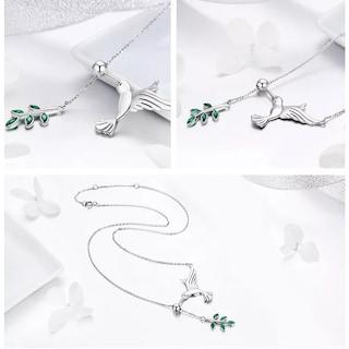 Foto 3 | Collar Con Colgante De Colibrí De Plata - Venta Internacional.