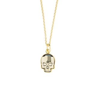 Foto 1 | Collar En Forma De Calavera Elaborado Con Cristal Swarovski En Baño De Oro