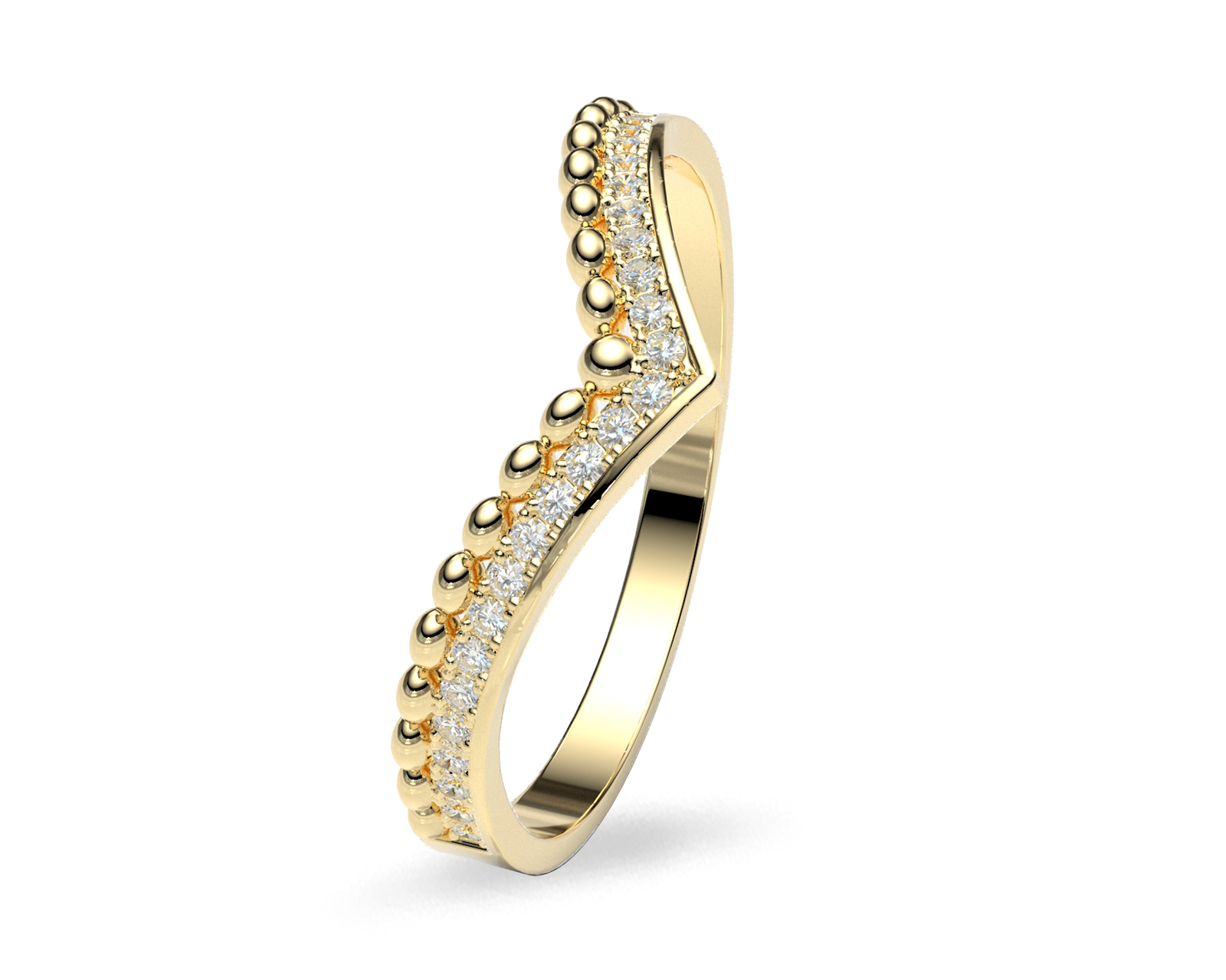 Anillo de Dama Alysa Amelie Joyas Oro 10 K Nro. 7-7.5