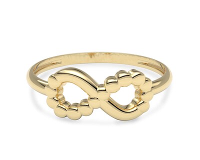 Foto 2 | Anillo de Dama Elissa Amelie Joyas Oro 10 K Nro. 7-7.5
