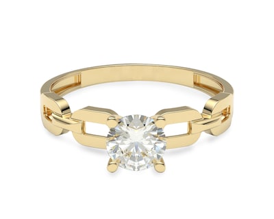 Foto 2 | Anillo de Compromiso Amelie Joyas Chloe de Oro 10k Nro. 7-7.5