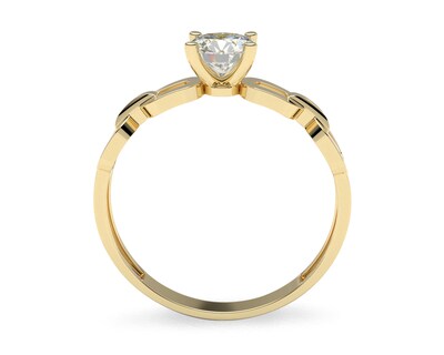 Foto 3 | Anillo de Compromiso Amelie Joyas Chloe de Oro 10k Nro. 7-7.5