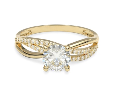 Foto 2 | Anillo de Compromiso Amelie Joyas Aileen de Oro 10k Nro. 7-7.5