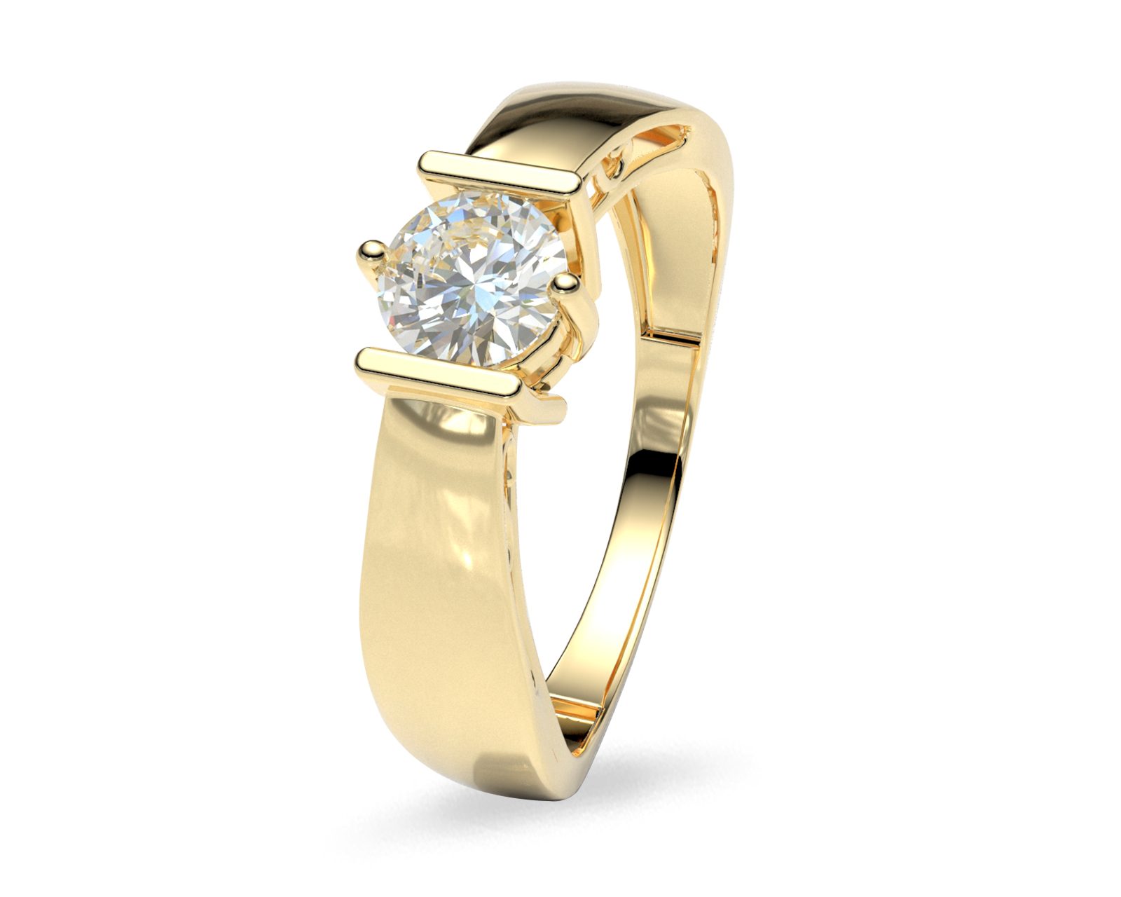 Anillo De Compromiso Amelie Joyas de Oro 14k Nro. 8-8.5