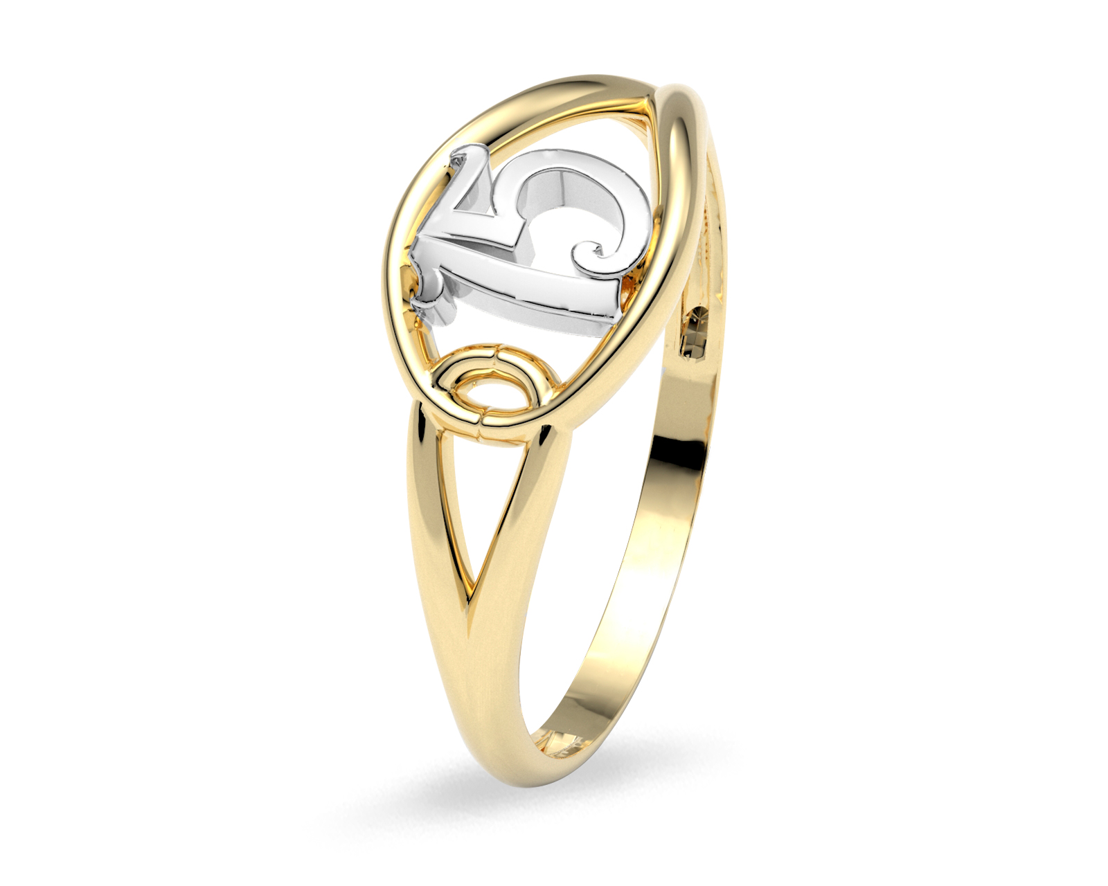 Anillo Amelie Joyas de Oro 10k Nro. 8-8.5