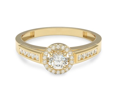 Foto 2 | Anillo de Compromiso Amelie Joyas de Oro 14k Nro. 7-7.5