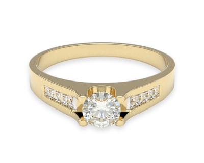 Foto 2 | Anillo de Compromiso Amelie Joyas de Oro 14k Nro. 6-6.5