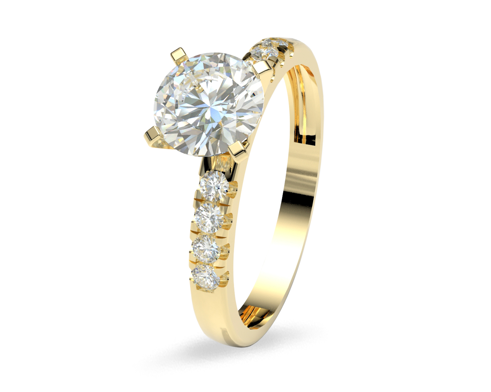 Anillo de Compromiso Amelie Joyas de Oro 14K Nro. 8-8.5