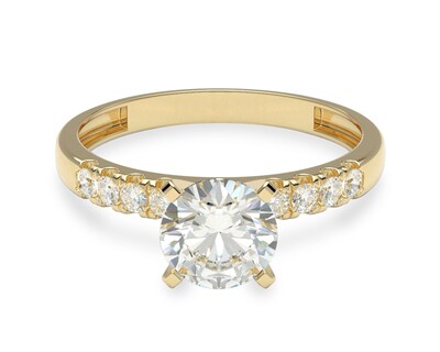 Foto 2 | Anillo de Compromiso Amelie Joyas de Oro 14K Nro. 8-8.5