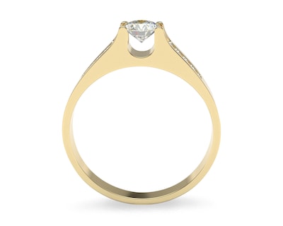 Foto 3 | Anillo de Compromiso Amelie Joyas de Oro 14k Nro. 7-7.5