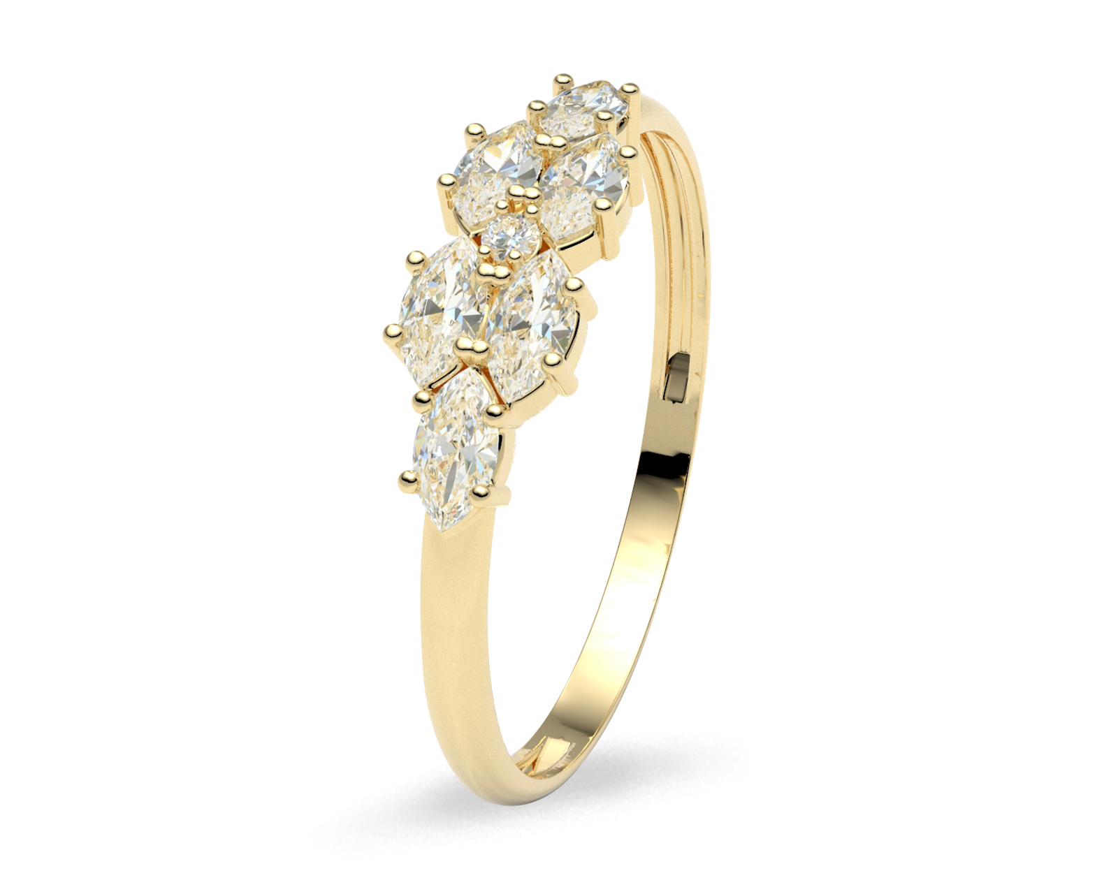 Anillo de Oro 10k Amelie Joyas A-3075 Talla 6-6.5 para Dama