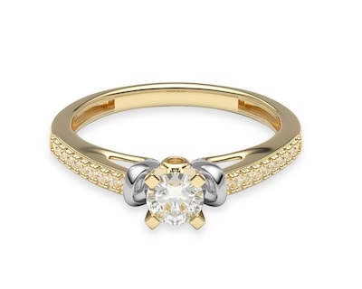 Foto 2 | Anillo de Compromiso Amelie Joyas de Oro 14k Nro. 7-7.5