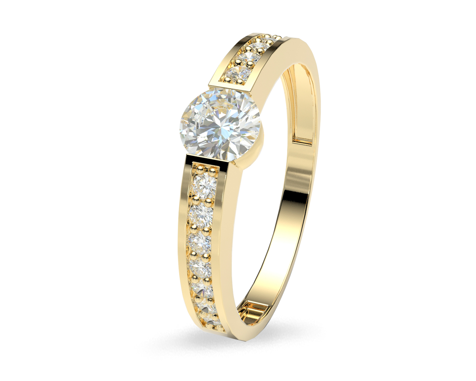 Anillo de Compromiso Kate Amelie Joyas Oro 14k Nro. 8-8.5