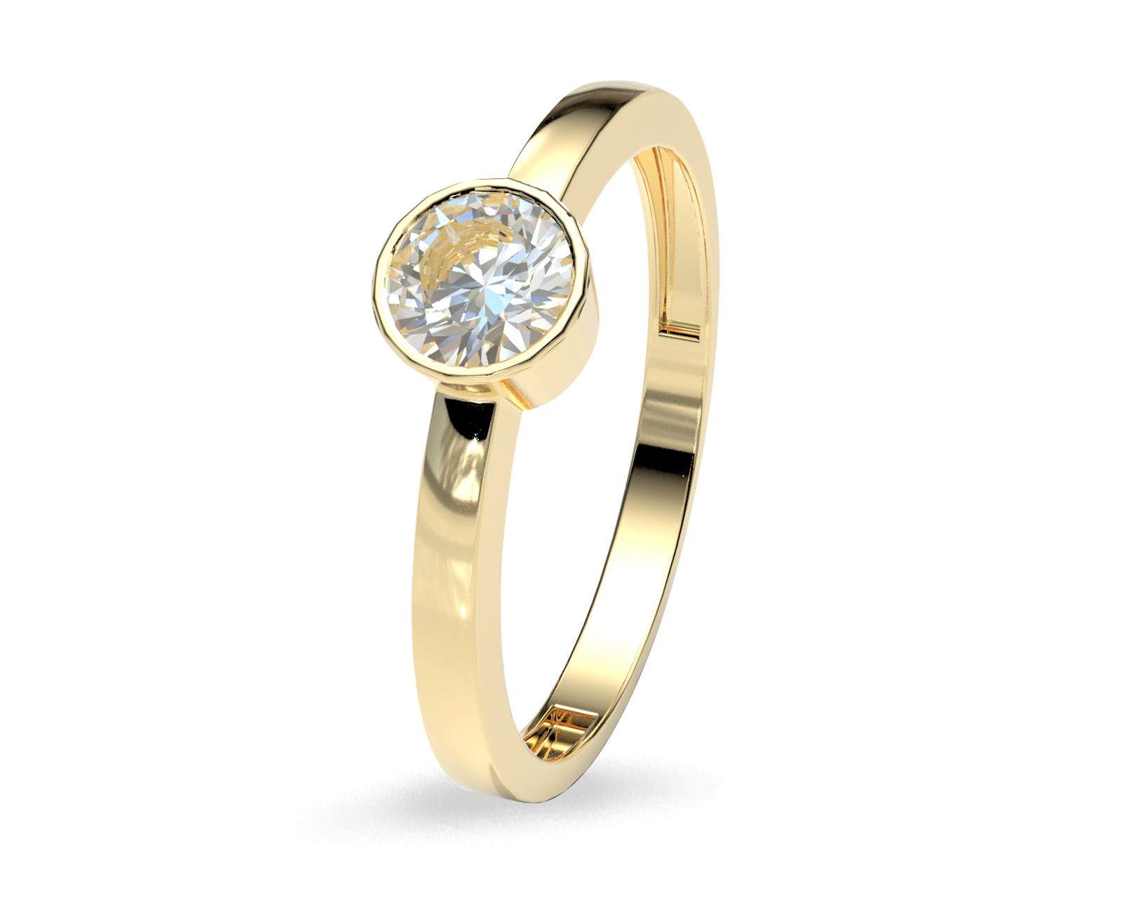 Anillo de Compromiso Alida Amelie Joyas Oro 14k Nro. 7-7.5