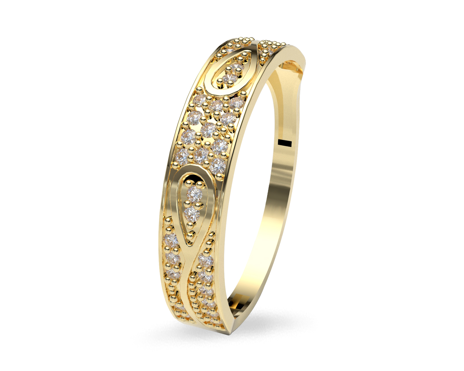 Anillo Churumbela Amelie Joyas Oro 10k Nro. 7-7.5