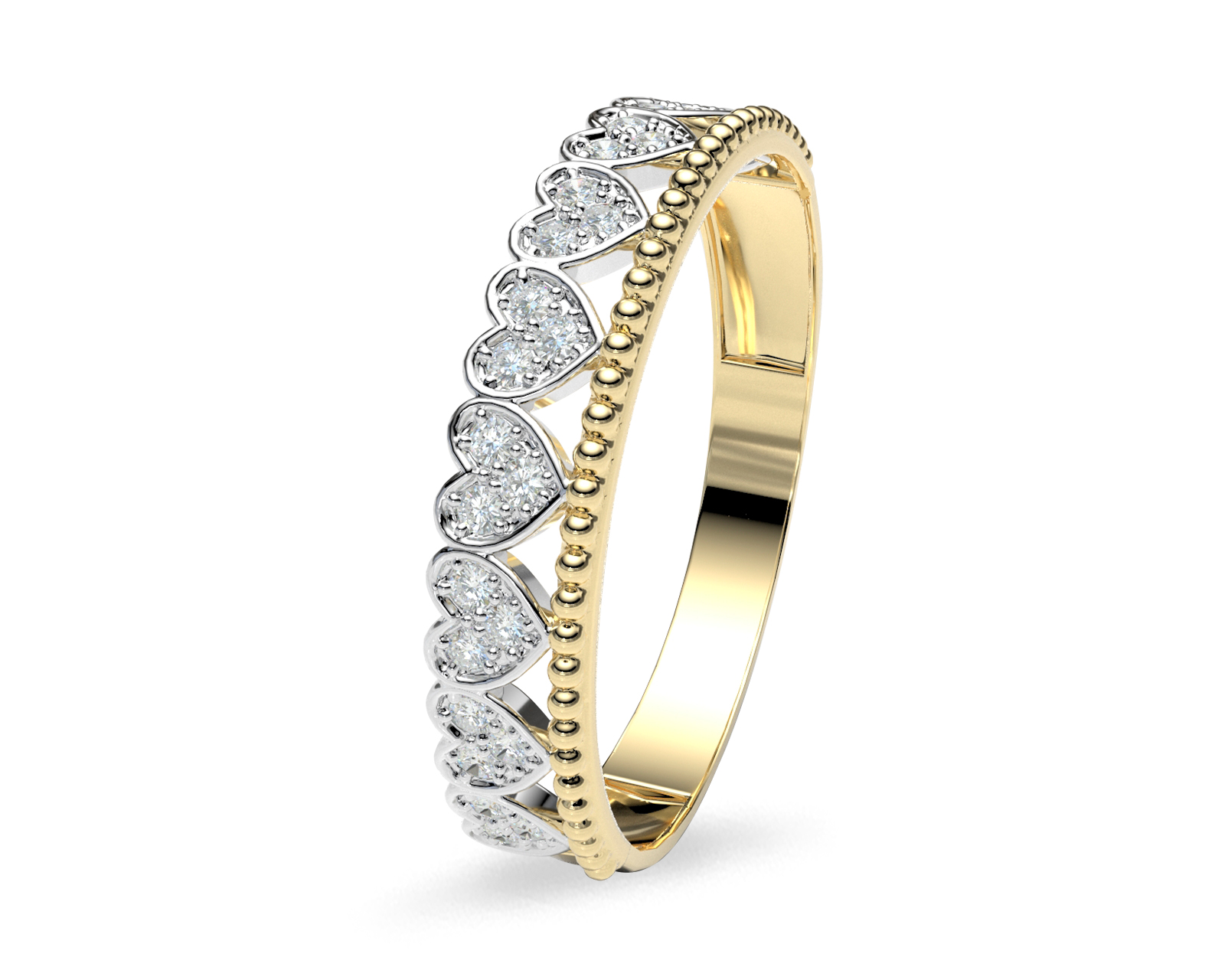 Anillo Churumbela Circe Amelie Joyas Oro 10K Nro. 7-7.5