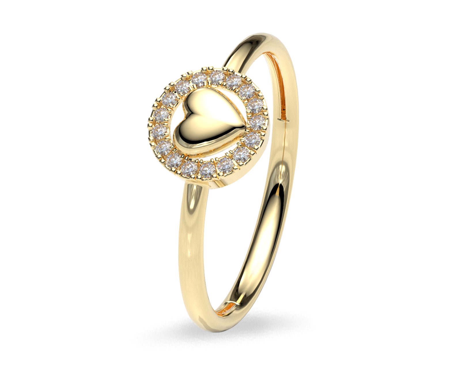 Anillo De Dama Georgia Amelie Joyas Oro 10k Nro. 7-7.5