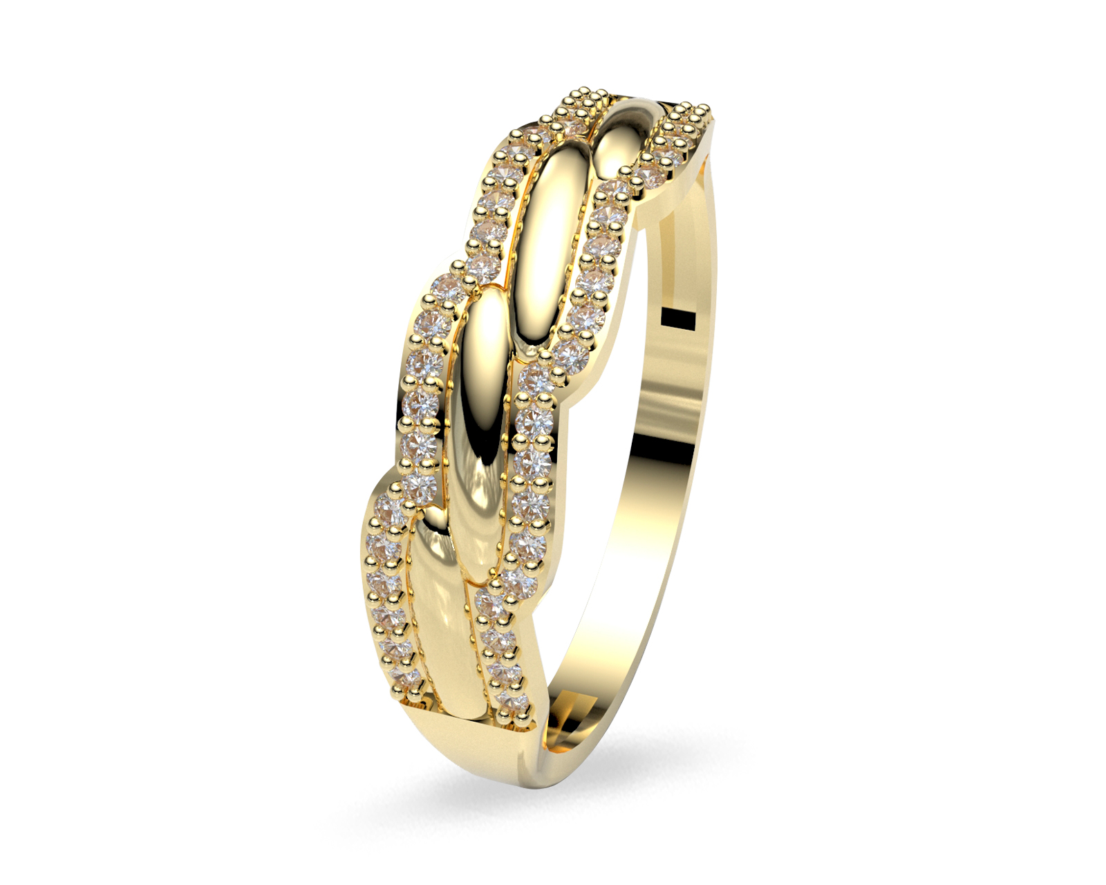 Anillo Churumbela Amelie Joyas CH-1680 Oro 10k Talla 8-8.5