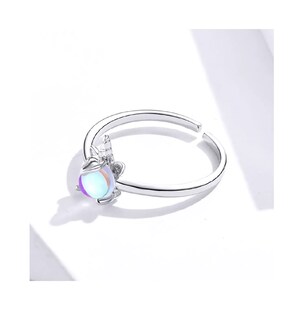 Foto 2 | Anillo de Plata 925 BELUG con Piedra Luna Unicornio