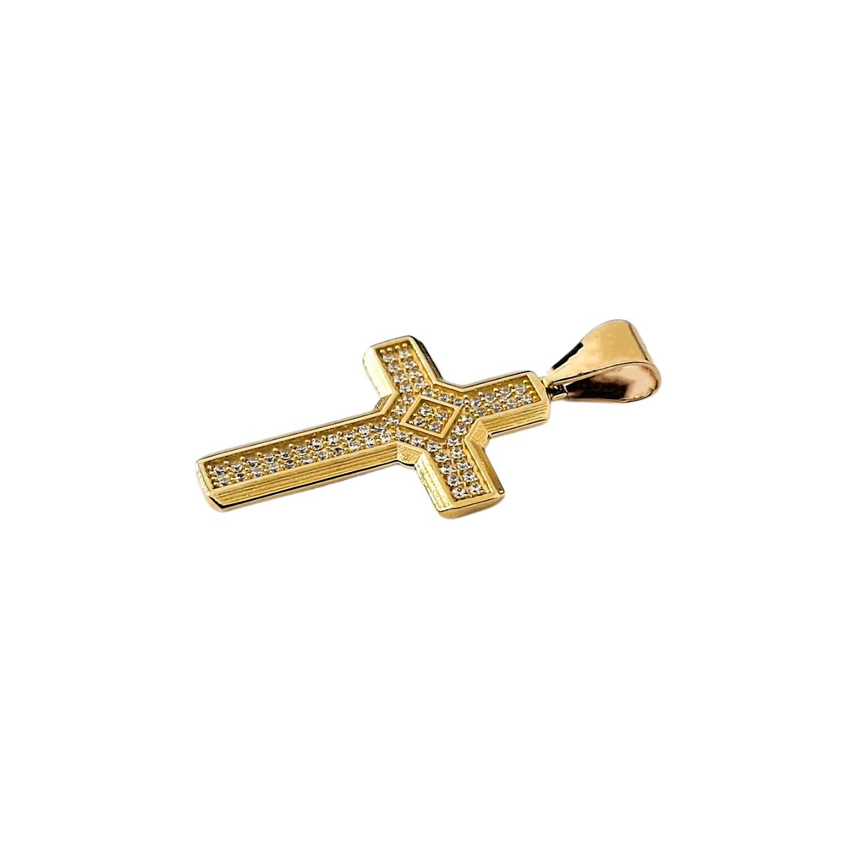 Foto 3 | Dije Crixus Joyería Cruz de Oro 10k y Piedra Zirconia para Hombre