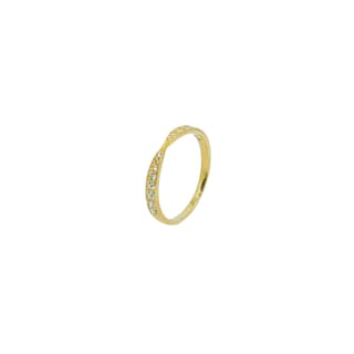 Foto 2 | Anillo Churumbela Oro 10k Piedra Zirconia