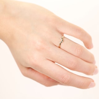Foto 2 | Anillo Luna Crixus Joyería Oro 10k