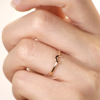 Foto 3 | Anillo Luna Crixus Joyería Oro 10k