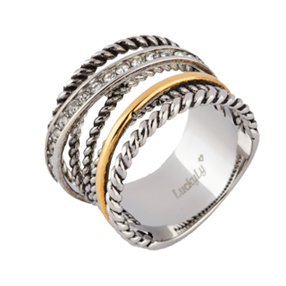Foto 2 | Anillo de Mujer Luckyly Modelo Lysiane Oro Rosa