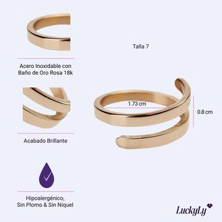 Foto 5 | Anillo para Mujer Luckyly Ajustable Carola