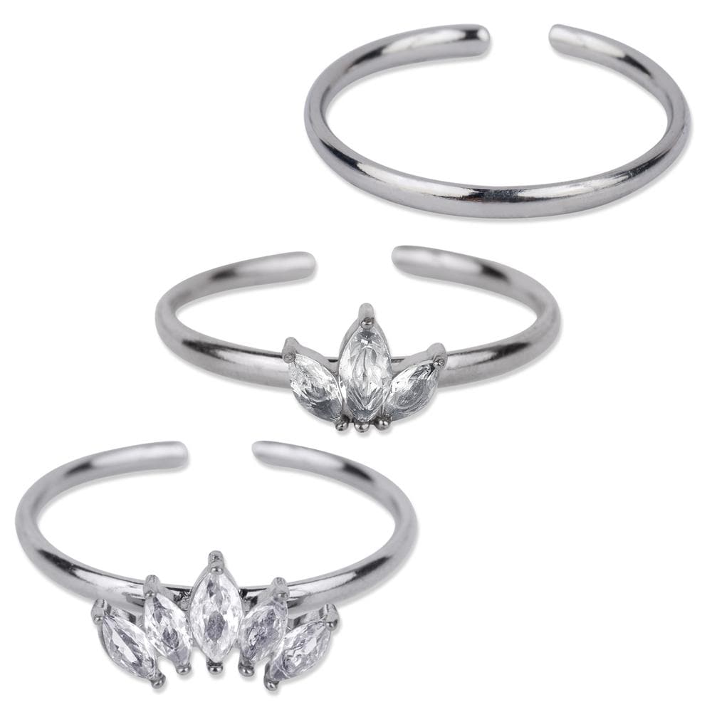 Set de Anillos Luckyly para Mujer Acero Inoxidable $499
