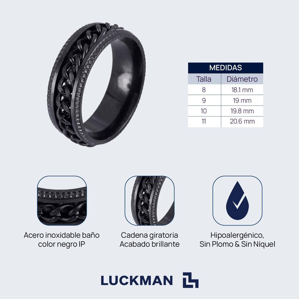 Foto 6 pulgar | Anillo Luckman Ander para Hombre