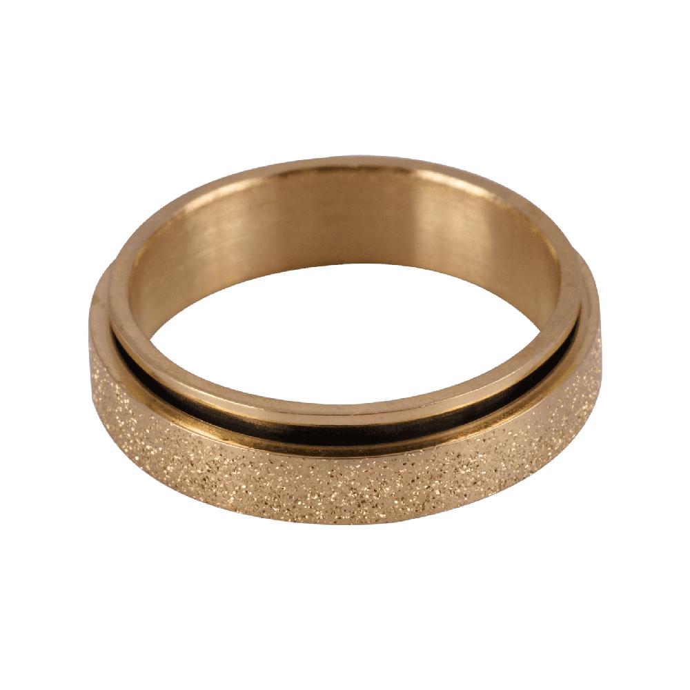 Foto 2 pulgar | Anillos Hombre Giratorios, Anti Ansiedad Luckman, Modelo Elvis Oro, Talla 11