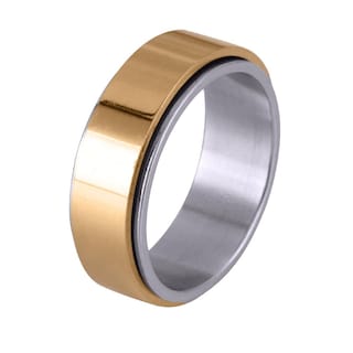 Foto 2 | Anillo Giratorio Antiansiedad Luckman Axel Oro Talla 10 para Hombre