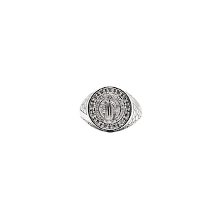 Foto 1 | Anillo de Plata .925 con Cruz de San Benito para Hombre