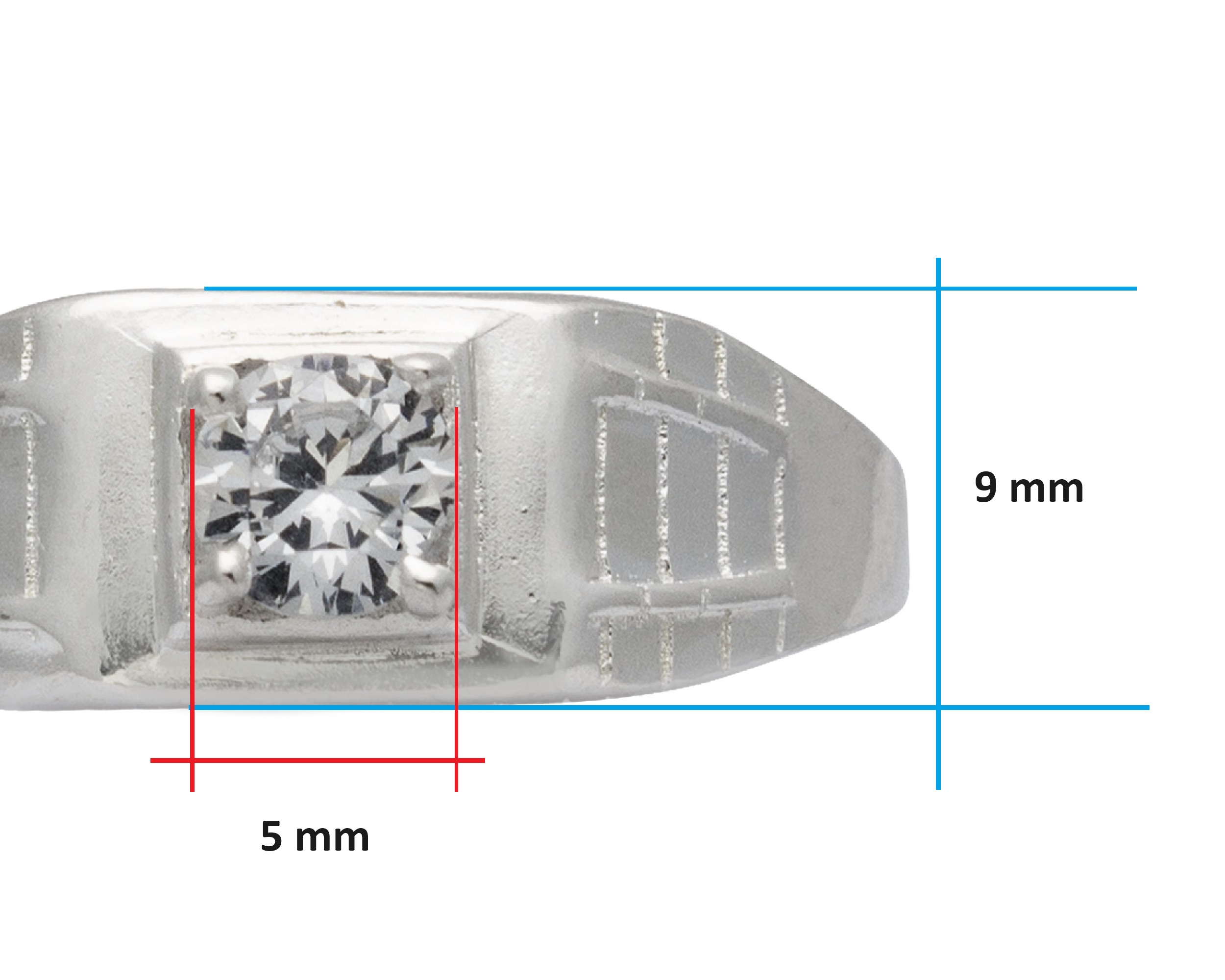 Foto 7 | Anillo Solitario Joven #9 Plata .925 Horoz Cp908