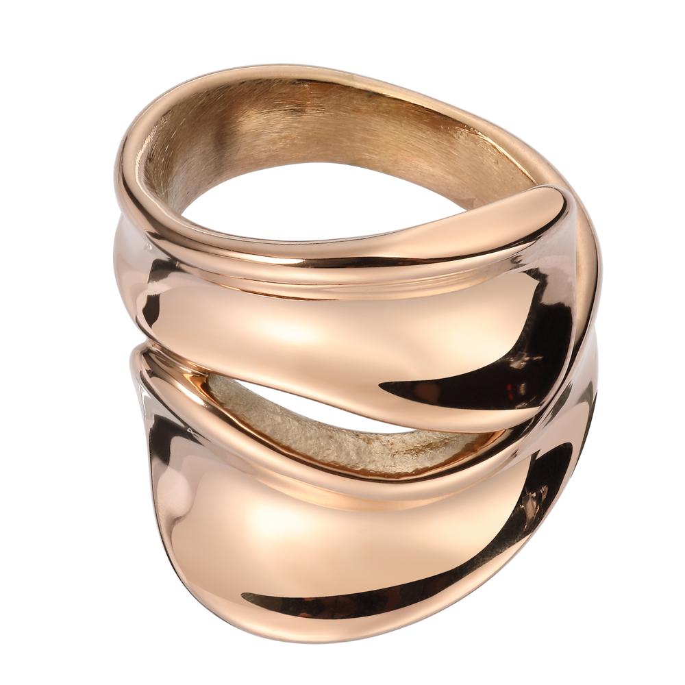 Anillo De Acero Inoxidable Enso Para Dama Eicn232128r Rosado