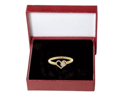 Foto 4 | Anillo Corazón Con Mini Circonia #7 Horoz 10k Ci235