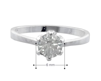 Foto 6 | Anillo Solitario 6 Uñas #7 Horoz Plata .925 Cp11