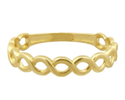 Foto 1 | Anillo Cadena Infinitos Horoz #7 10k Ci273