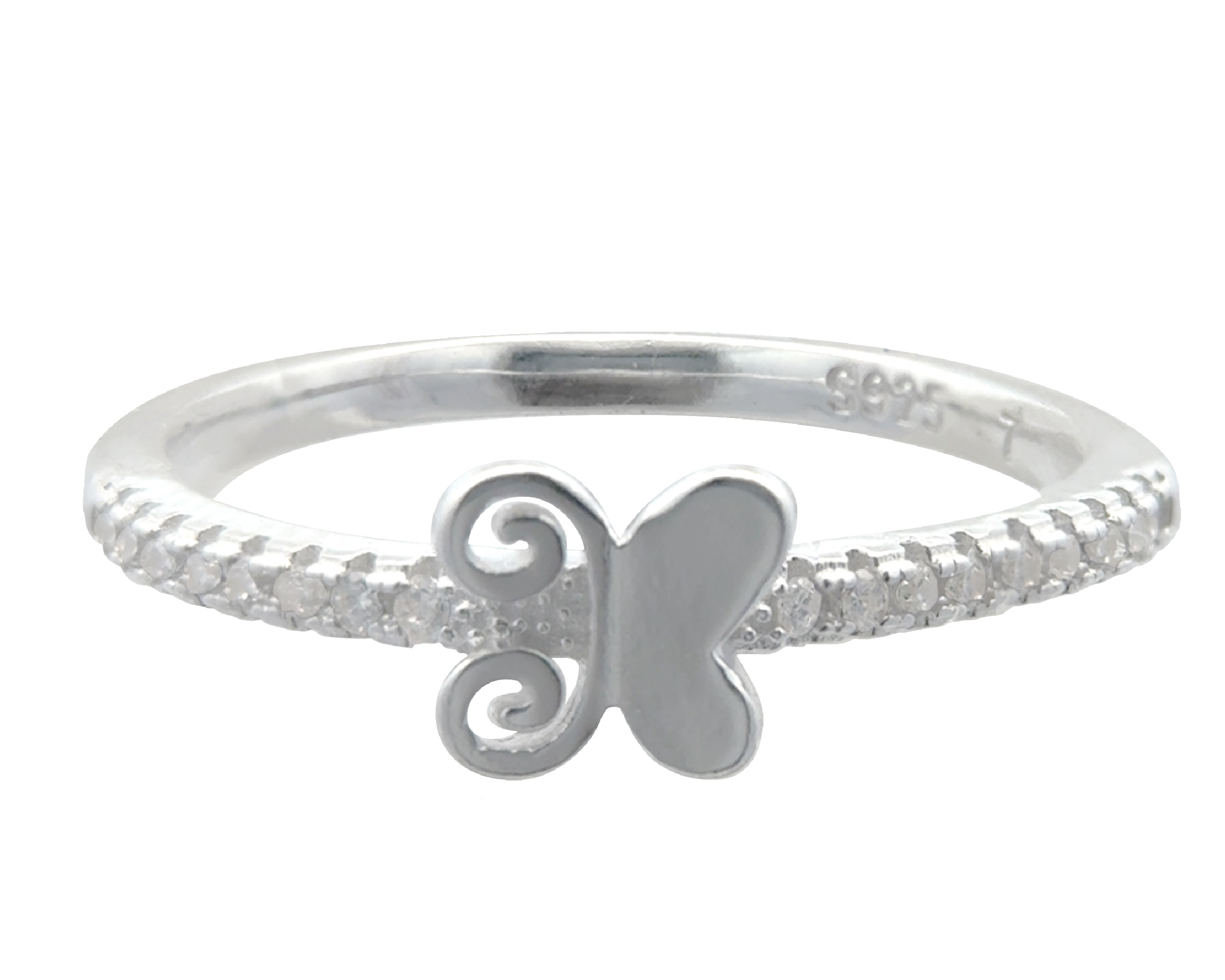 Foto 2 pulgar | Anillo Mariposa #7 Horoz Plata .925 Cp70