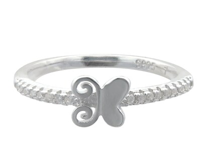 Foto 1 | Anillo Mariposa #7 Horoz Plata .925 Cp70