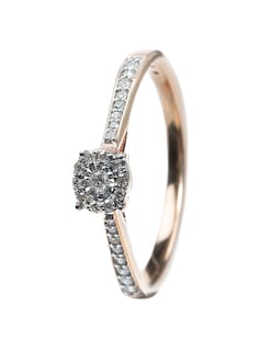Foto 1 | Anillo Lucie De Diamantes Con Laterales Oro Rosa De 14k Talla 6.5