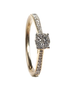 Foto 3 | Anillo Lucie De Diamantes Con Laterales Oro Amarillo De 14k Talla 6.5